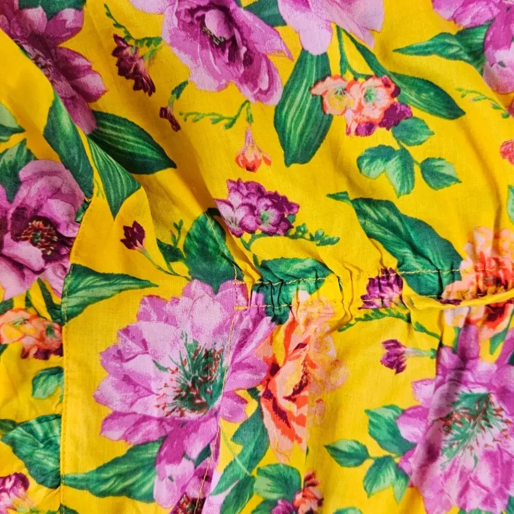 Janie and Jack Tropical Flower Swim Coverup Dress sz 4